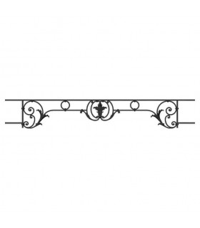 Appui de fenêtre fonte modèle CHAMBORD largeur utile 1100 à 1250mm