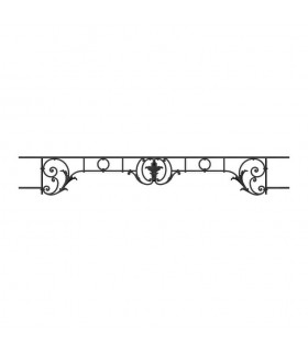 Appui de fenêtre fonte modèle CHAMBORD largeur utile 1200 à 1350mm