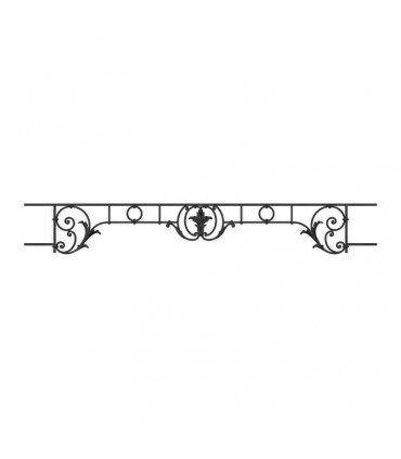 Appui de fenêtre fonte modèle CHAMBORD largeur utile 1200 à 1350mm