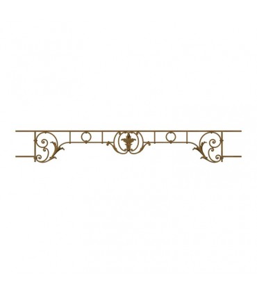 Appui de fenêtre fonte modèle CHAMBORD largeur utile 1200 à 1350mm