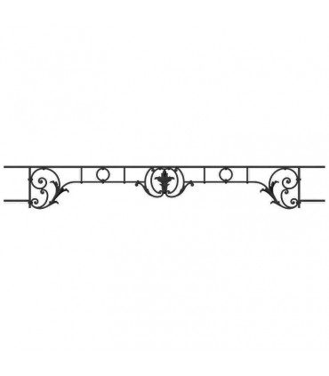 Appui de fenêtre fonte modèle CHAMBORD largeur utile 1300 à 1450mm