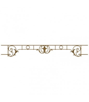 Appui de fenêtre fonte modèle CHAMBORD largeur utile 1300 à 1450mm