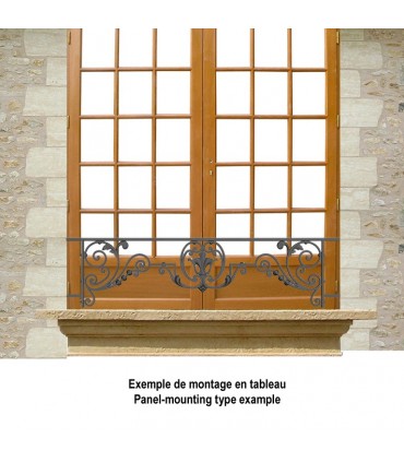 Appui de fenêtre fonte modèle CHINON longueur utile 700 à 850mm