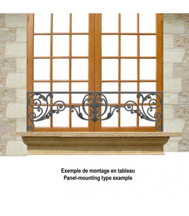 Appui de fenêtre fonte modèle CHINON longueur utile 700 à 850mm