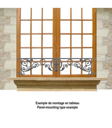 Appui de fenêtre fonte modèle CHINON longueur utile 800 à 950mm