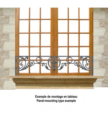 Appui de fenêtre fonte modèle CHINON longueur utile 800 à 950mm