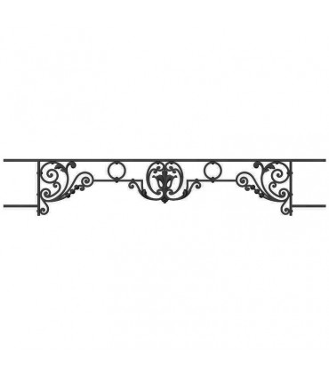 Appui de fenêtre fonte modèle CHINON longueur utile 900 à 1050mm