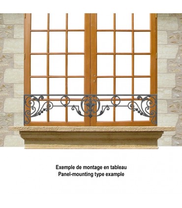 Appui de fenêtre fonte modèle CHINON longueur utile 900 à 1050mm