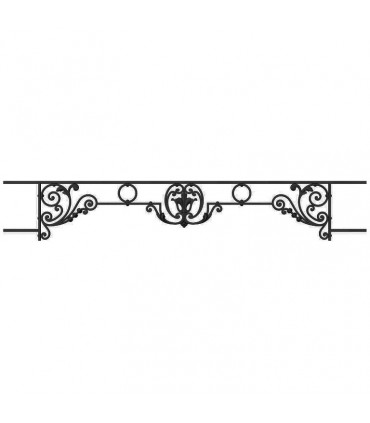 Appui de fenêtre fonte modèle CHINON longueur utile 1000 à 1150mm