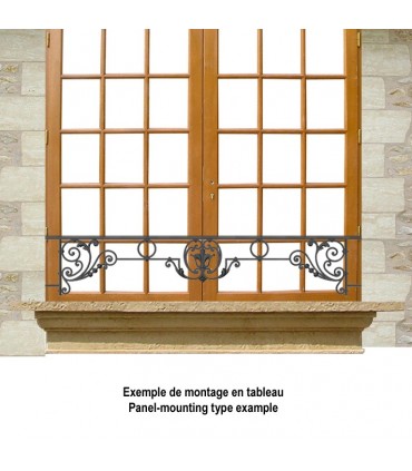 Appui de fenêtre fonte modèle CHINON longueur utile 1000 à 1150mm