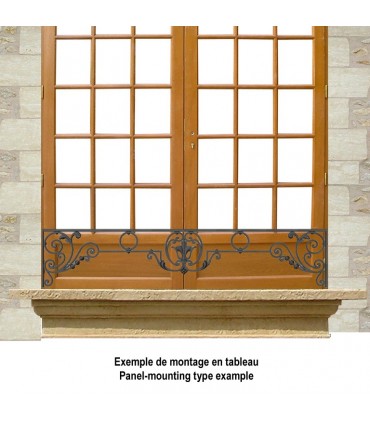 Appui de fenêtre fonte modèle CHINON longueur utile 1000 à 1150mm