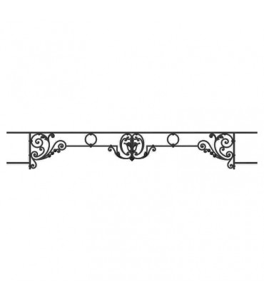 Appui de fenêtre fonte modèle CHINON longueur utile 1100 à 1250mm