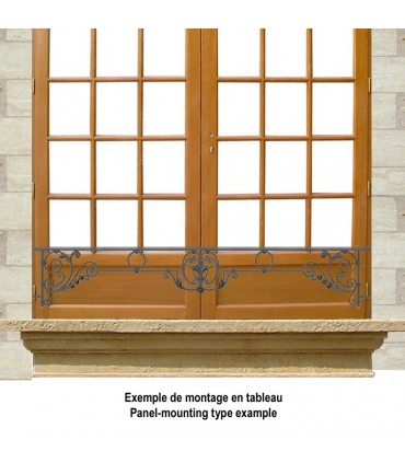 Appui de fenêtre fonte modèle CHINON longueur utile 1100 à 1250mm