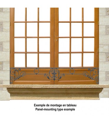 Appui de fenêtre fonte modèle CHINON longueur utile 1100 à 1250mm