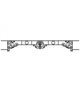 Appui de fenêtre fonte modèle CHINON longueur utile 1200 à 1350mm