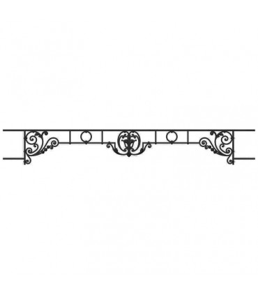 Appui de fenêtre fonte modèle CHINON longueur utile 1200 à 1350mm