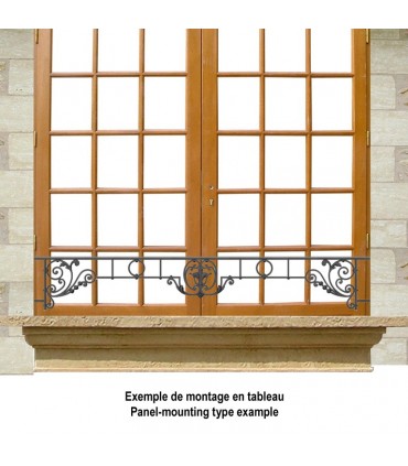 Appui de fenêtre fonte modèle CHINON longueur utile 1200 à 1350mm