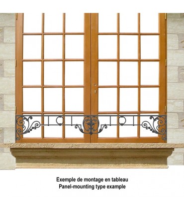 Appui de fenêtre fonte modèle CHINON longueur utile 1200 à 1350mm