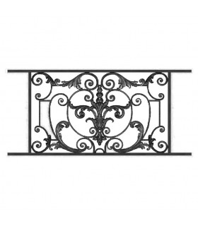Garde-corps AMBOISE en fonte longueur 1020mm hauteur 610mm