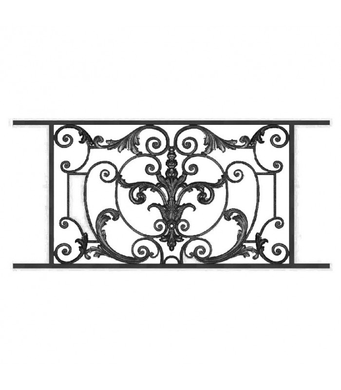 Garde-corps fonte AMBOISE 1100à1250x610mm appuis de fenetres prêts à poser