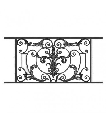 Garde-corps AMBOISE en fonte longueur 1020mm hauteur 610mm