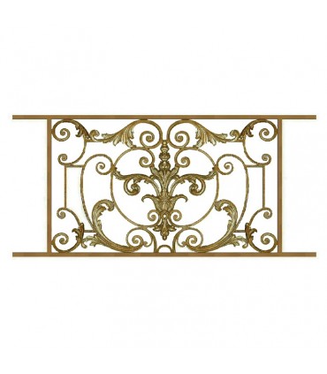 Garde-corps AMBOISE en fonte longueur 1020mm hauteur 610mm