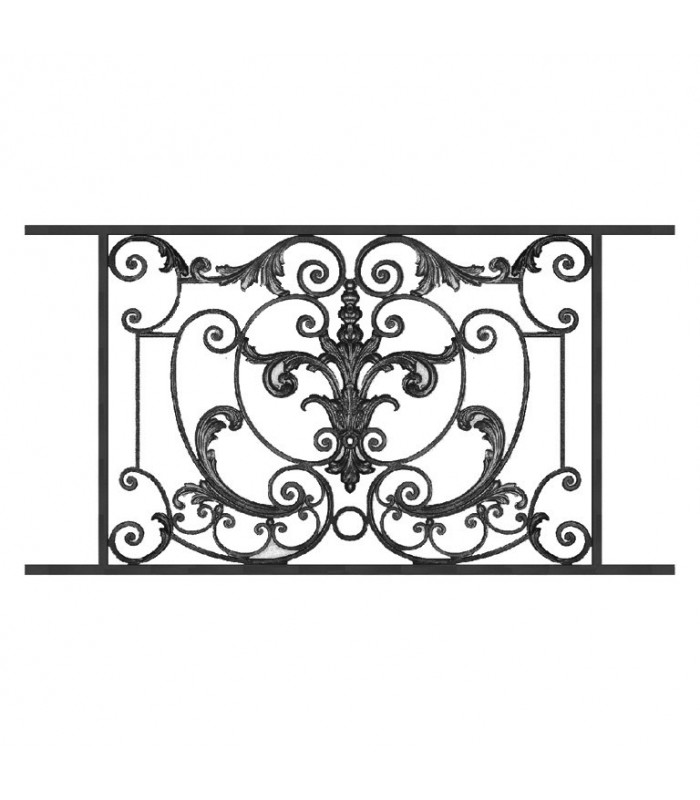 Garde-corps fonte AMBOISE 1100à1250x710mm appuis de fenetres prets à poser