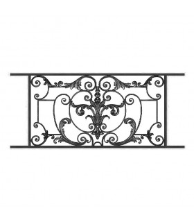 Garde-corps AMBOISE en fonte longueur 1140mm hauteur 610mm