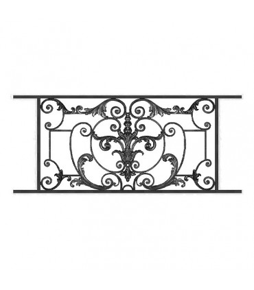 Garde-corps AMBOISE en fonte longueur 1140mm hauteur 610mm