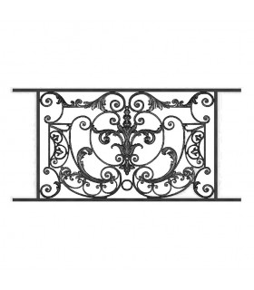 Garde-corps AMBOISE en fonte longueur 1140mm hauteur 710mm