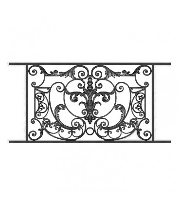 Garde-corps AMBOISE en fonte longueur 1140mm hauteur 710mm