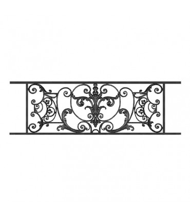 Appui de fenêtre fonte modèle AMBOISE longueur utile 1310 à 1500mm hauteur 500mm