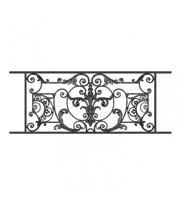 Appui de fenêtre fonte modèle AMBOISE longueur utile 1310 à 1500mm hauteur 610mm