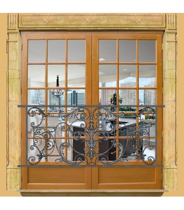 Appui de fenêtre fonte modèle AMBOISE longueur utile 1310 à 1500mm hauteur 610mm