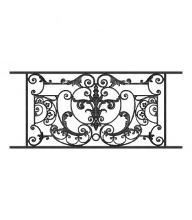 Appui de fenêtre fonte modèle AMBOISE longueur utile 1310 à 1500mm hauteur 710mm