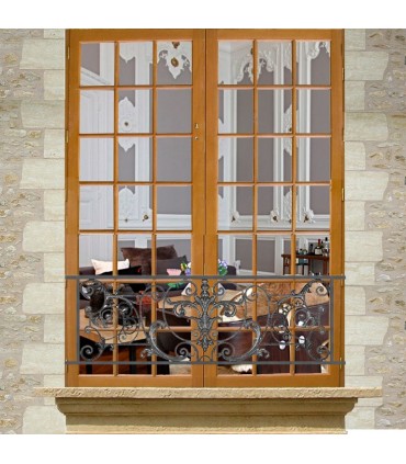 Appui de fenêtre fonte modèle AMBOISE longueur utile 1450 à 1650mm hauteur 500mm