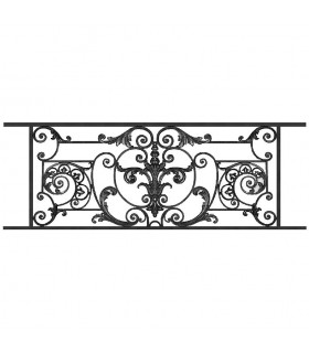 Appui de fenêtre fonte modèle AMBOISE longueur utile 1450 à 1650mm hauteur 610mm