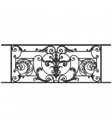 Appui de fenêtre fonte modèle AMBOISE longueur utile 1450 à 1650mm hauteur 610mm