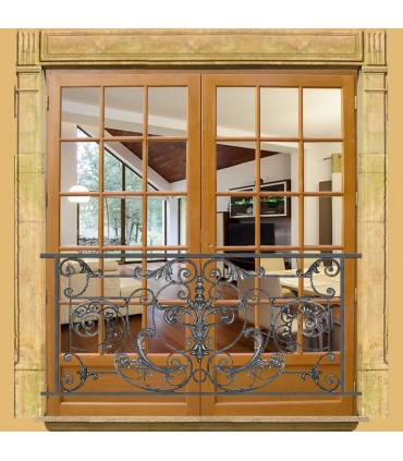 Appui de fenêtre fonte modèle AMBOISE longueur utile 1450 à 1650mm hauteur 710mm