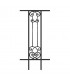 Balustrade en fonte modèle AMBOISE longueur utile 240 à 450mm hauteur du motif 910mm
