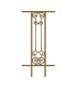 Balustrade en fonte modèle AMBOISE longueur utile 240 à 450mm hauteur du motif 910mm