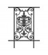 Balustrade en fonte modèle AMBOISE longueur utile 550 à 750mm hauteur du motif 910mm