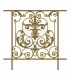 Balustrade en fonte modèle AMBOISE longueur utile 850 à 1050mm hauteur du motif 910mm