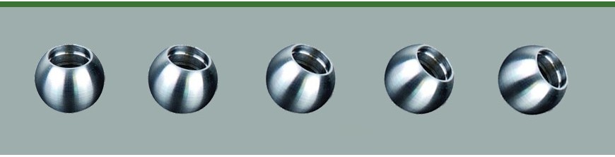 Boules embouts pour rond inox