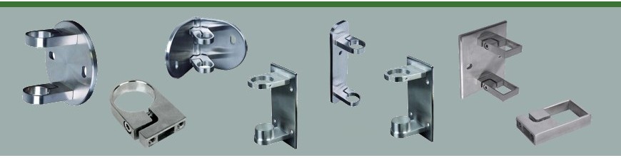 Ces anneaux de serrage pour tubes Ø42,4mm et Ø48,3mm sont en acier inoxydable AISI304 et AISI316...